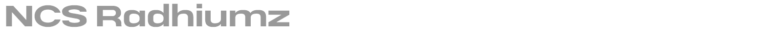 NCS Radhiumz font preview